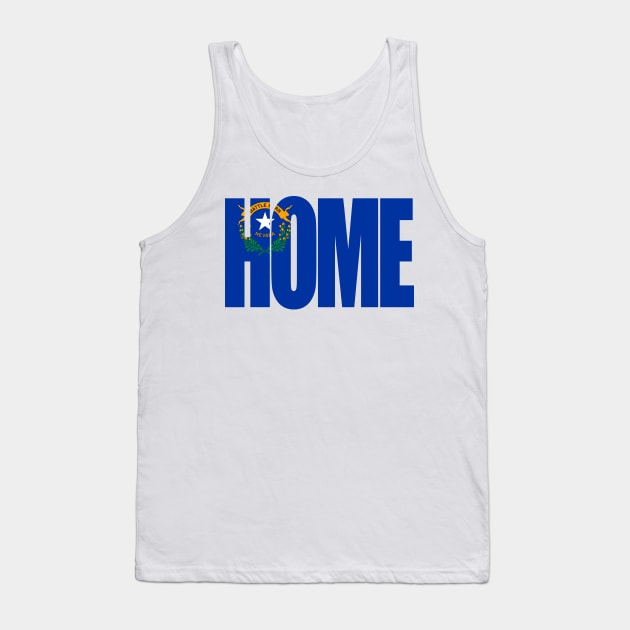 Nevada Home - State Flag Tank Top by DonDota